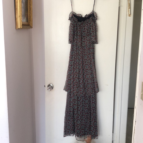 KITE & BUTTERFLY FLORAL 3 TIER FLOWY MAXI DRESS - Picture 11 of 11